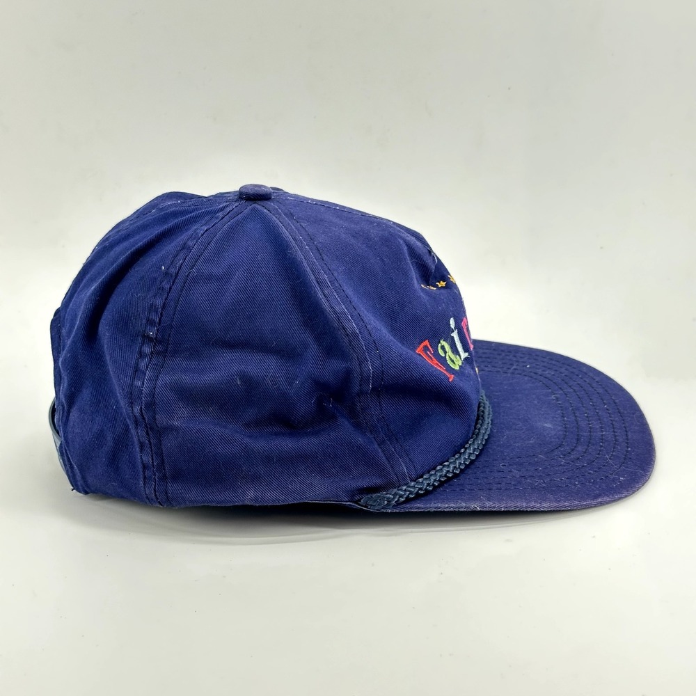 VINTAGE Fairbanks Alaska Rope Snapback Hat Cap Purple 90s Embroidered Tourist - Picture 4 of 7